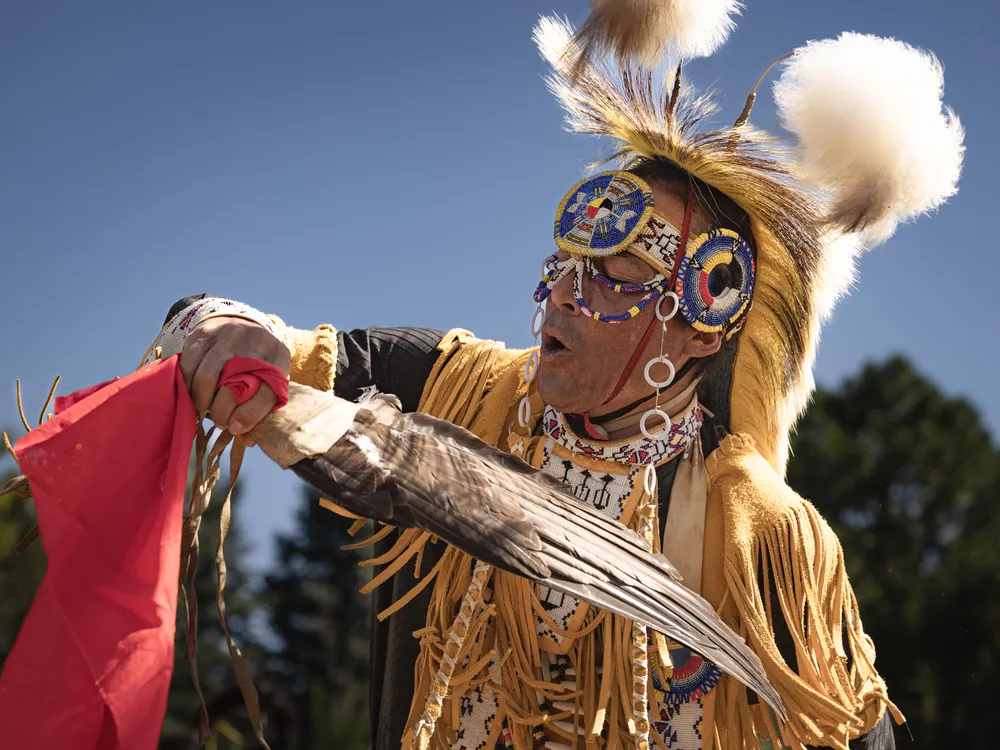 a dance performed in native dress