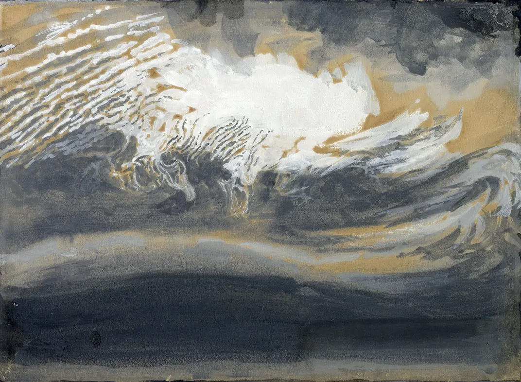 Cloud Study: Ice Clouds Over Coniston, Arthur Severn after John Ruskin, 1884