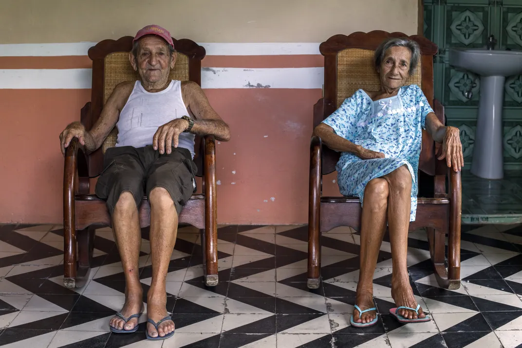 Elderly couple Rosa and Emilio