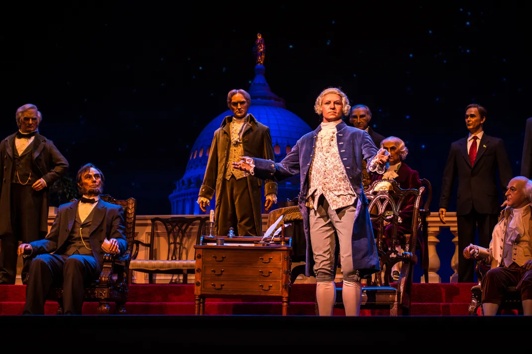 Animatronics in the Hall of Presidents at Walt Disney World