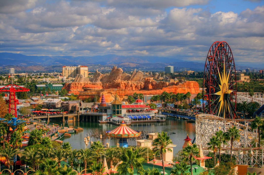 View of Disney California Adventure in Anaheim