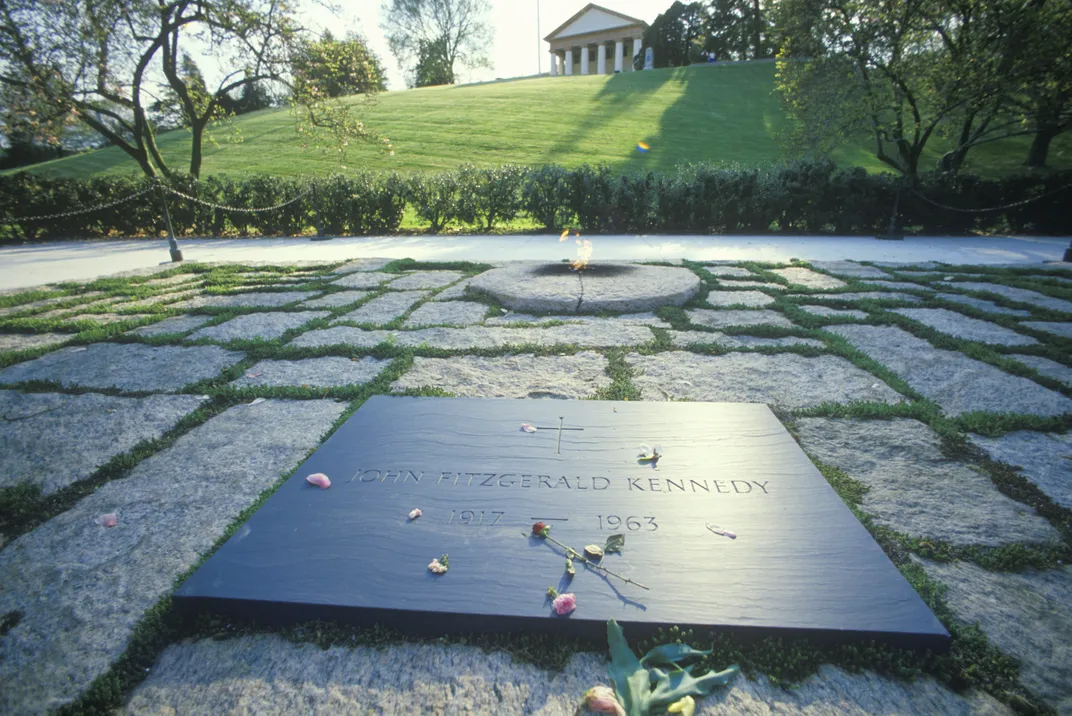 Kennedy's permanent grave