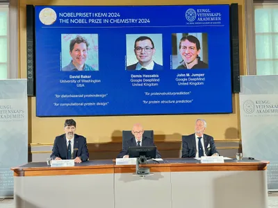 David Baker, Demis Hassabis and John M. Jumper shared the Nobel Prize in Chemistry on Wednesday for their work on protein structure.