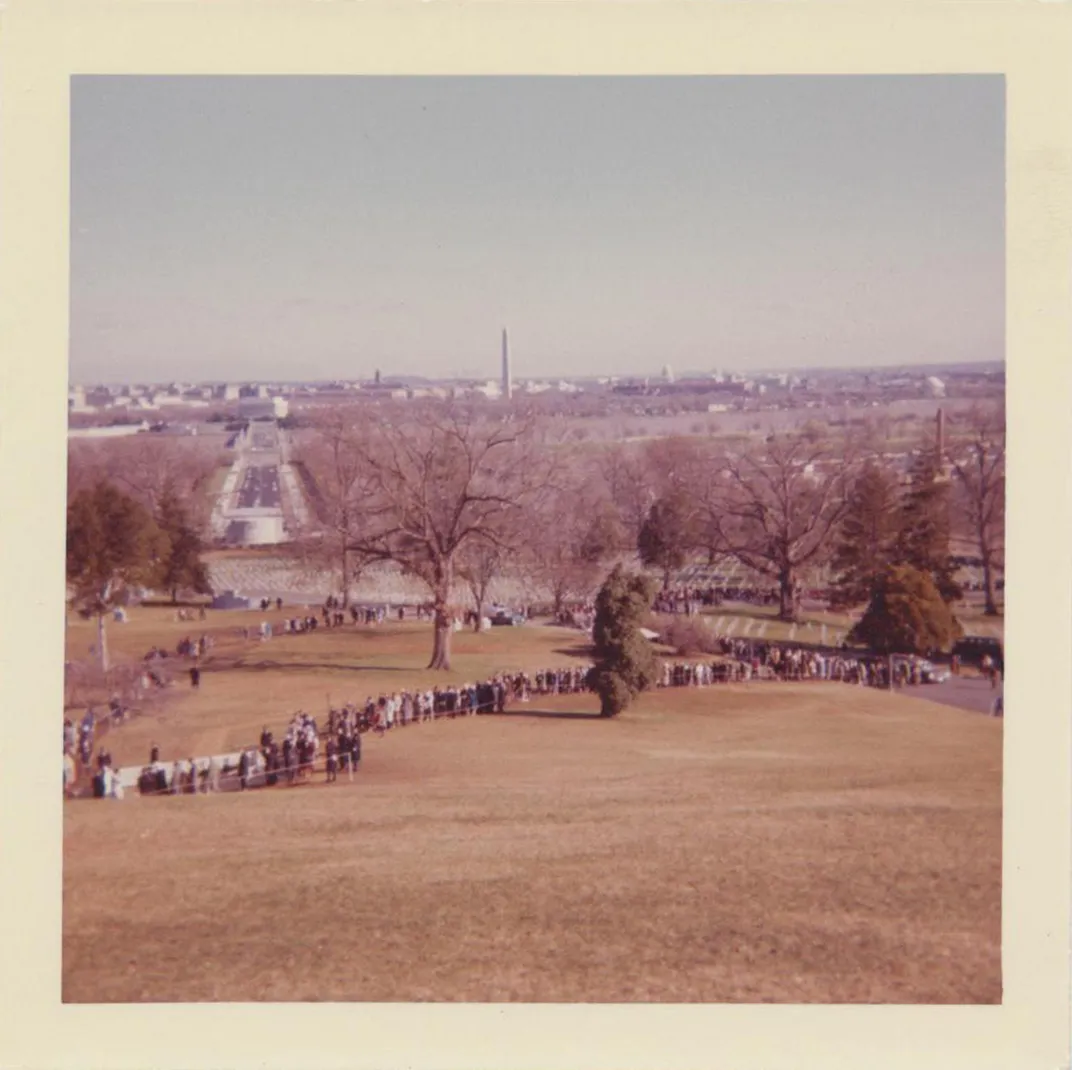 Line at Arlington Cemetery