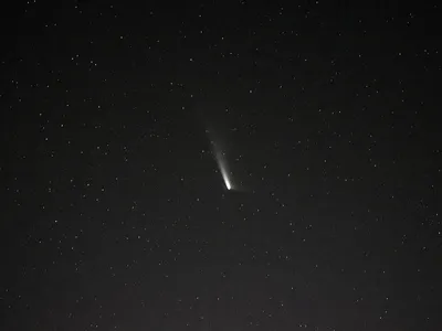 NASA astronaut Matthew Dominick captured this image of comet C/2023 A3 (Tsuchinshan-ATLAS) from the International Space Station, when the comet was 99.4 million miles away on September 22, 2024.