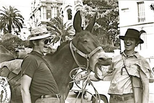 John (left) and David (right) in Sam Remo, Italy