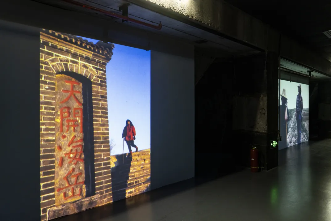 Installation view of Great Wall photos